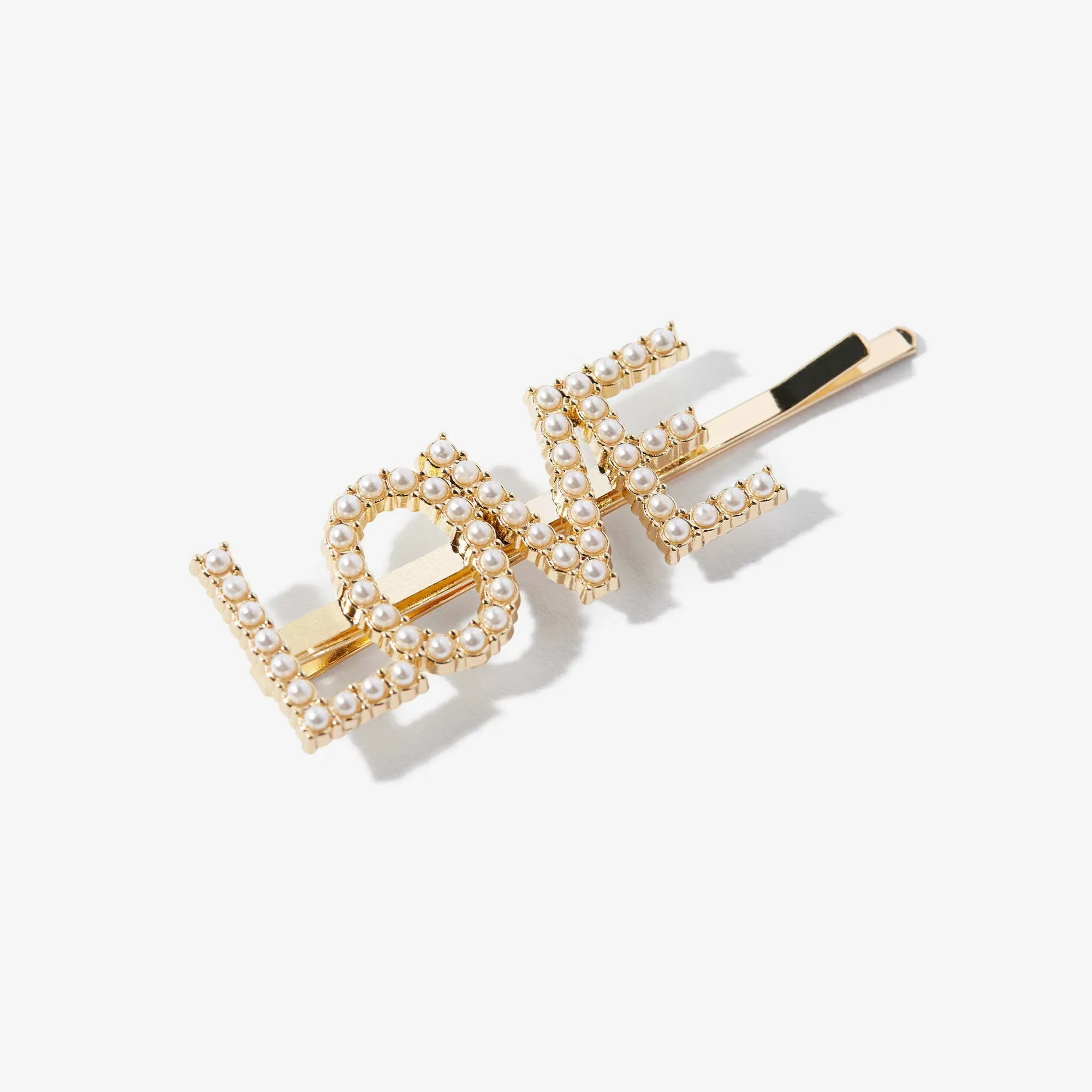 ABH Glam Hairpins Gold Pearl Love - Image 2