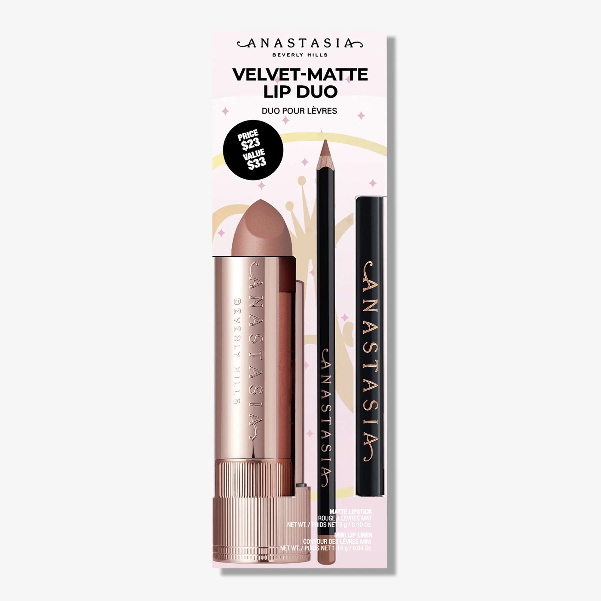 Velvet-Matte Lip Duo Warm Taupe & Warm Taupe - Image 2