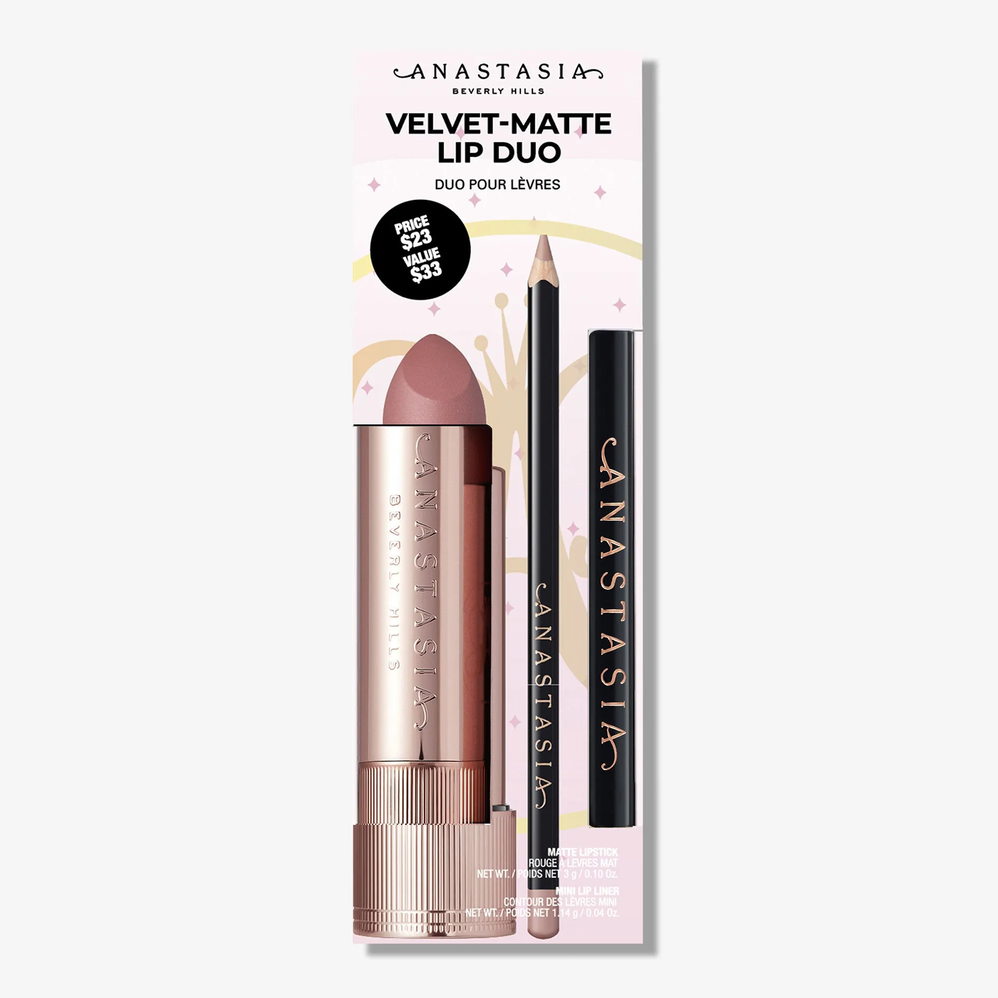 Velvet-Matte Lip Duo Warm Taupe & Warm Taupe