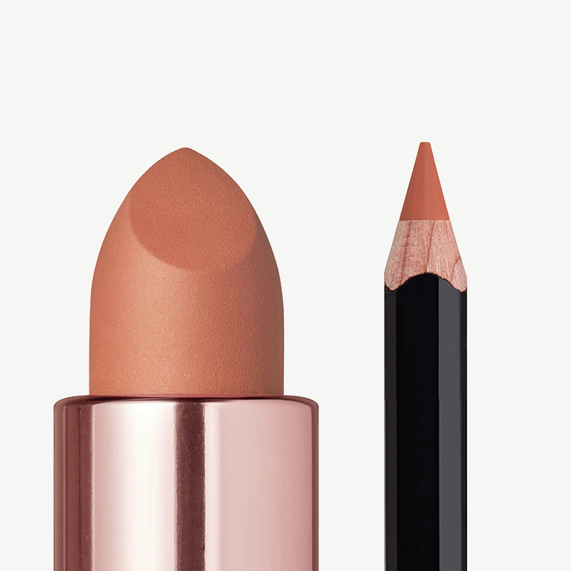 Velvet-Matte Lip Duo Warm Taupe & Warm Taupe - Image 9